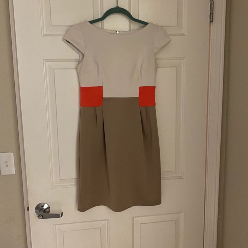 Sandra Darren Cap Sleeve Business Mini Dress